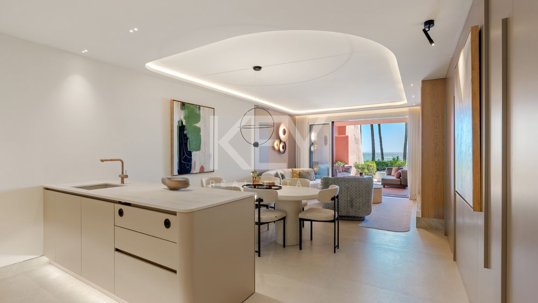 Renovated Beachfront Ground Floor Apartment in Estepona