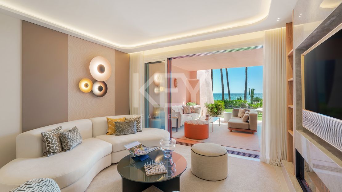 Renovated Beachfront Ground Floor Apartment in Estepona