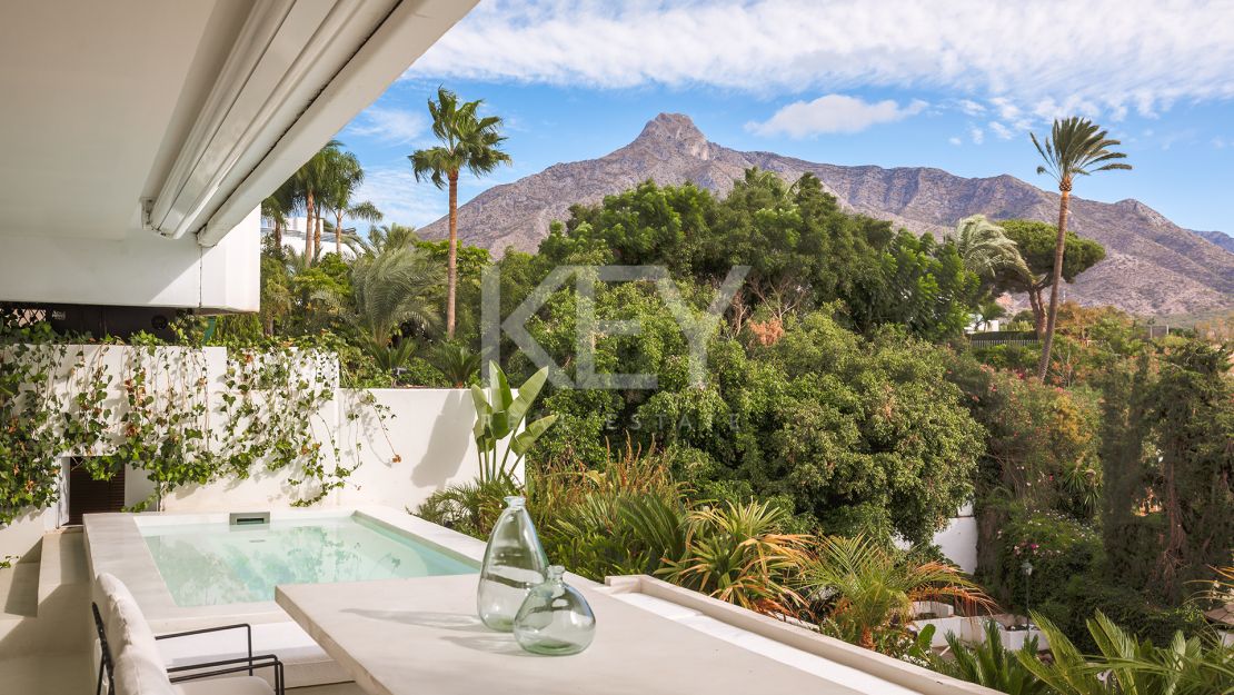 Renovated apartment with mountain views and private pool on the Golden Mile