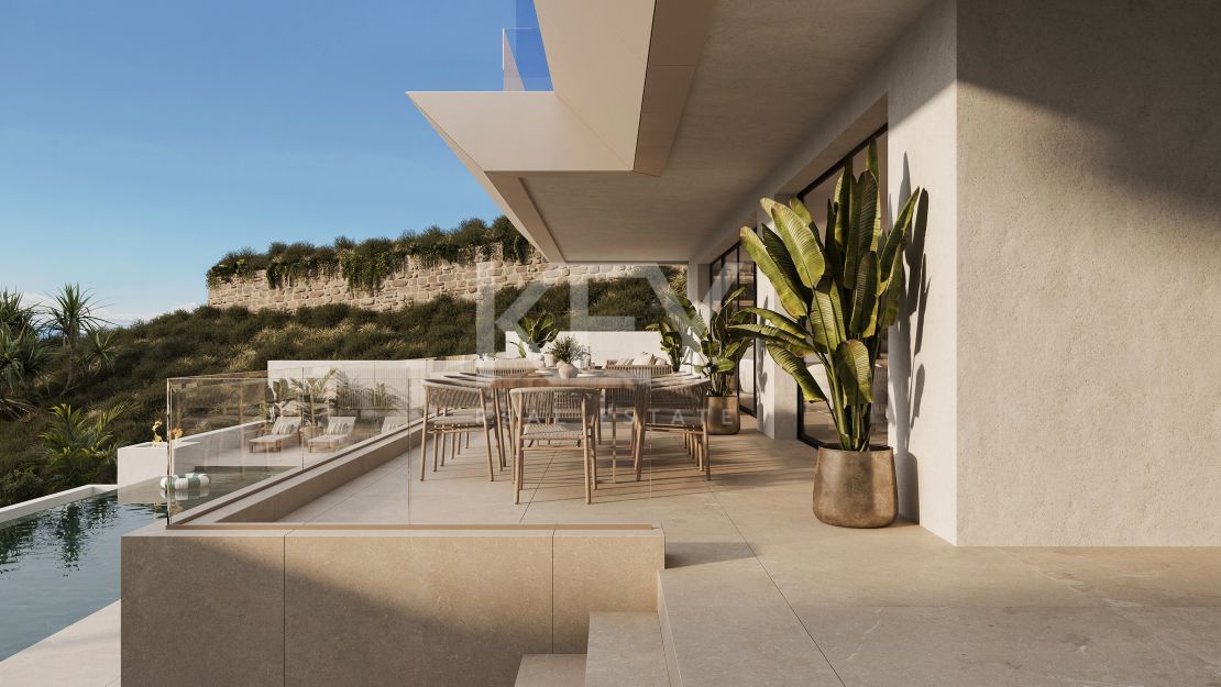 Вилла под ключ с видом на море и роскошными удобствами в Эльвирии, Марбелья Восток