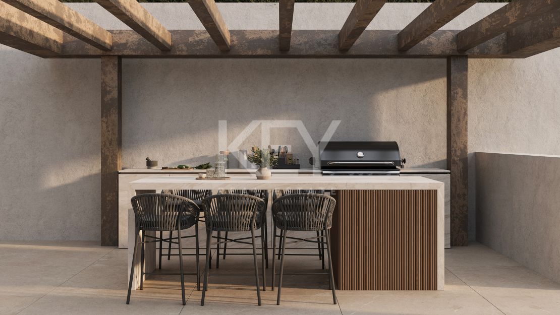 Вилла под ключ с видом на море и роскошными удобствами в Эльвирии, Марбелья Восток