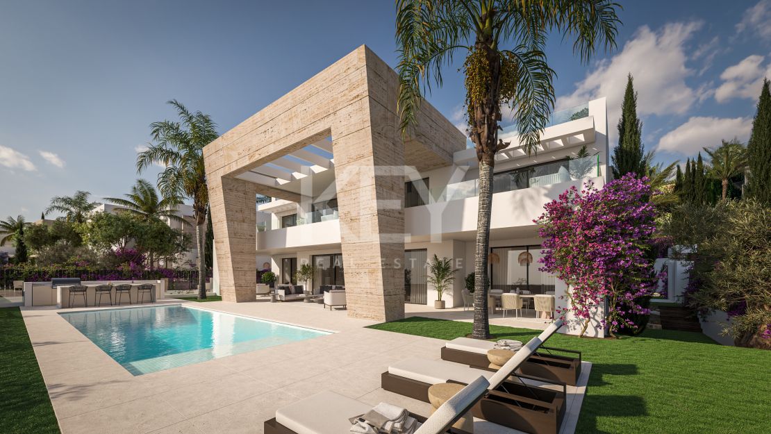 Villa de diseño con membresía privada en club en El Campanario, Marbella