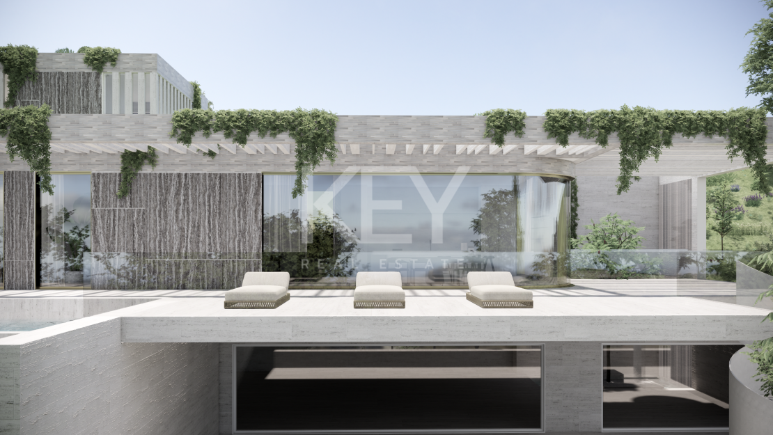 New luxury villa project with panoramic sea views in Monte Mayor, Benahavís