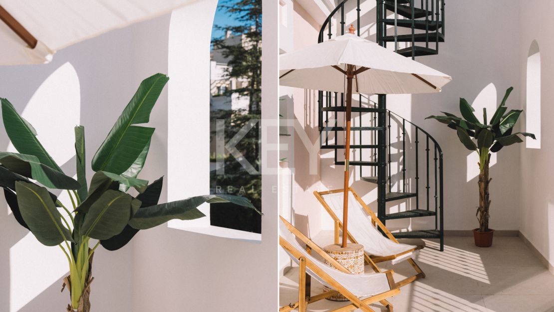 Реконструированный двухуровневый пентхаус с тремя спальнями и солярием в долине гольфа Нуэва Андалусия