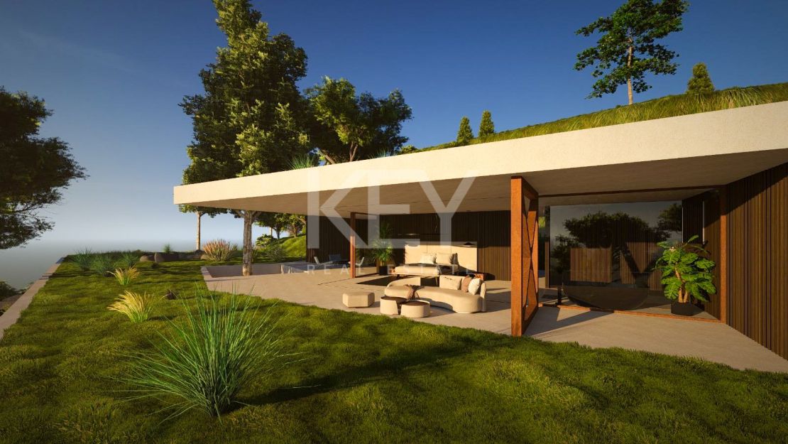 Turnkey 6-bedroom contemporary villa with panoramic views and rooftop solarium in Benahavís