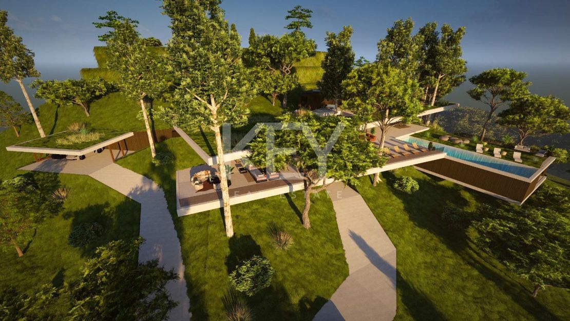 Turnkey 6-bedroom contemporary villa with panoramic views and rooftop solarium in Benahavís