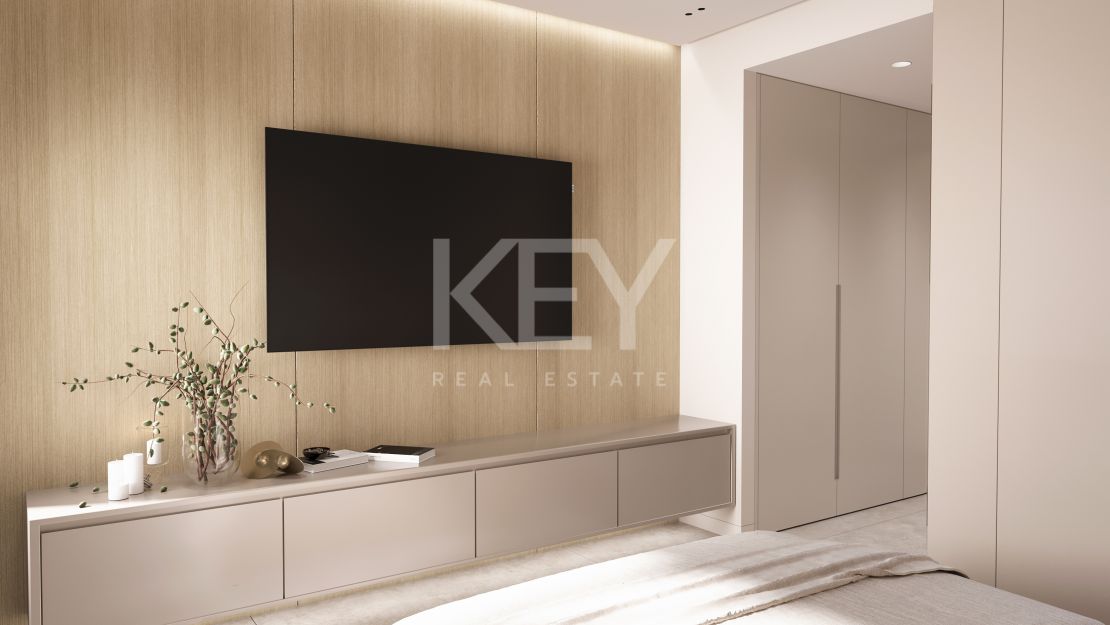 Современная трехкомнатная квартира в роскошном закрытом комплексе на Новой Золотой Миле