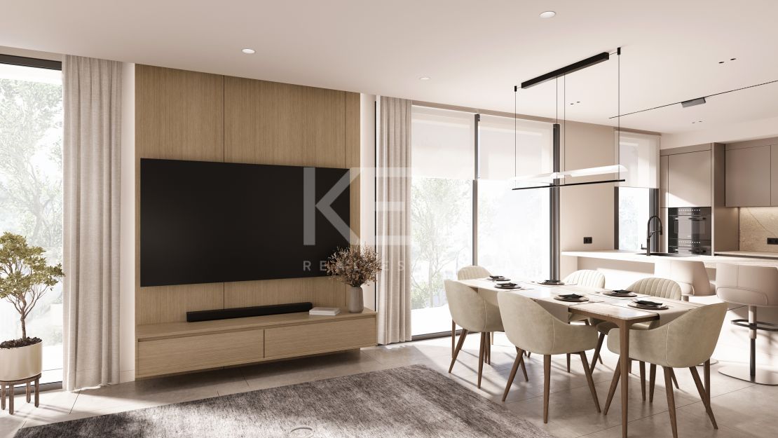 Современная трехкомнатная квартира в роскошном закрытом комплексе на Новой Золотой Миле