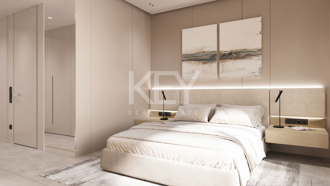 Современная трехкомнатная квартира в роскошном закрытом комплексе на Новой Золотой Миле