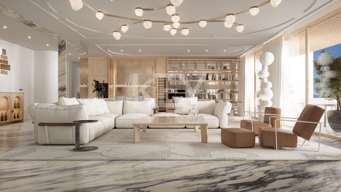 Ático dúplex en primera línea de playa con piscina privada en Puerto Banús