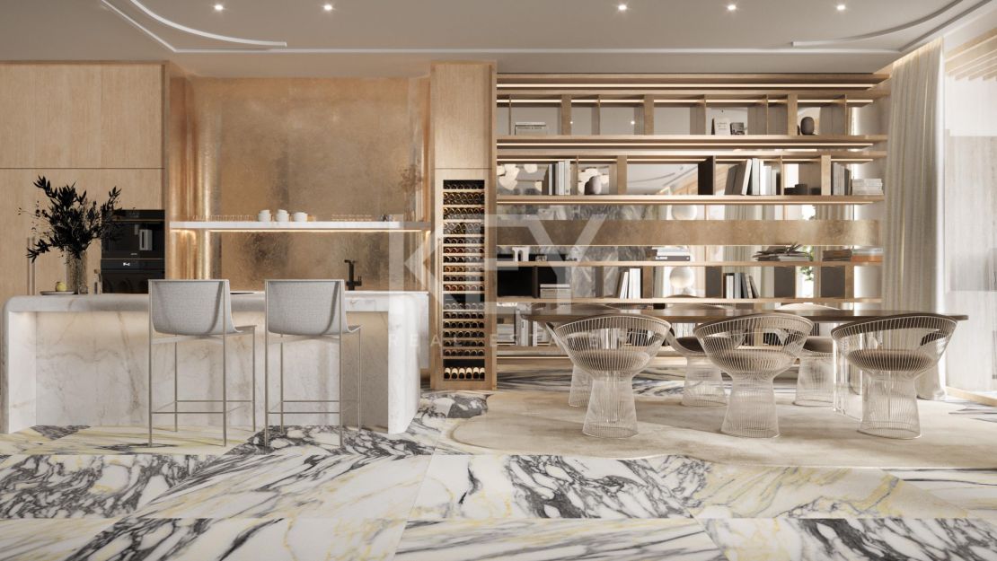 Ático dúplex en primera línea de playa con piscina privada en Puerto Banús