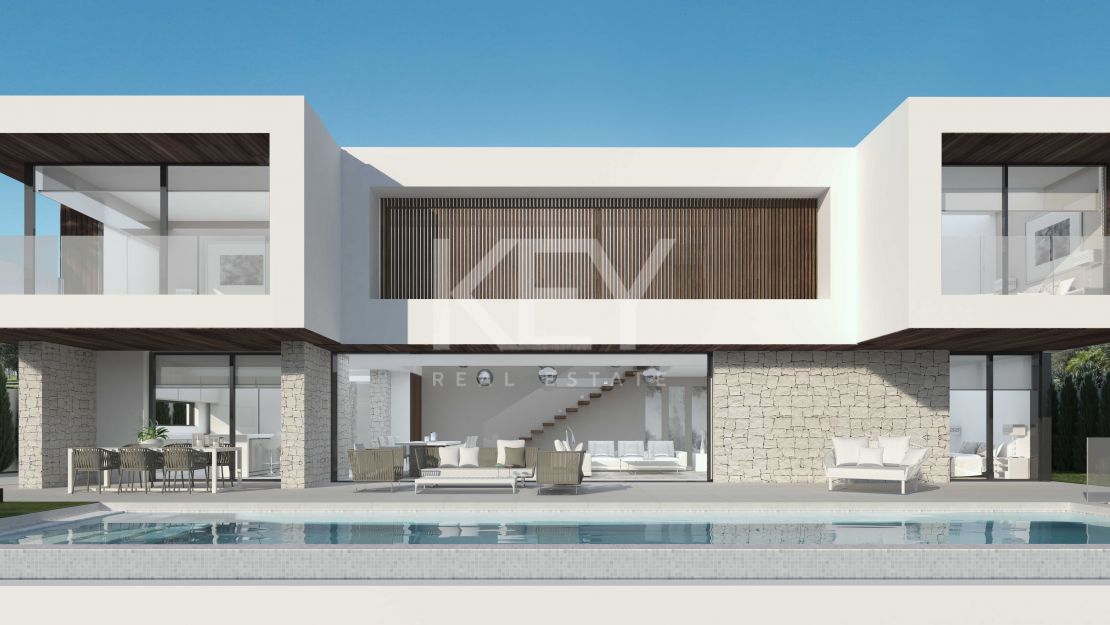 Villa contemporánea de nueva construcción con vistas al mar en La Resina Golf, Estepona