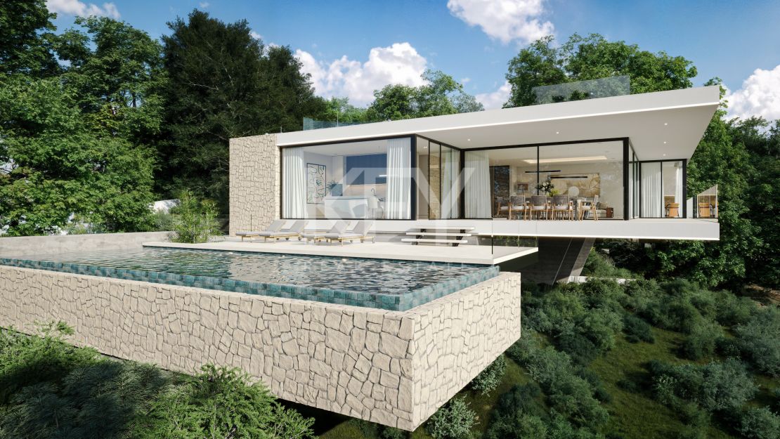 Contemporary villa with panoramic views in Monte Mayor