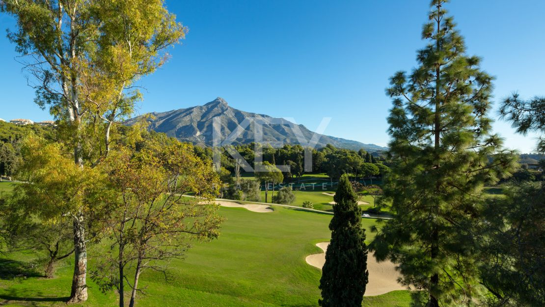 Contemporary villa with golf and mountain views in Nueva Andalucía
