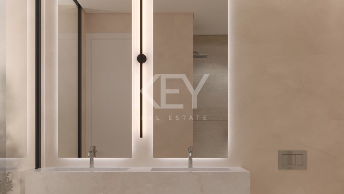 Contemporary villa with rooftop terrace and wellness amenities in Monte Biarritz, Estepona East