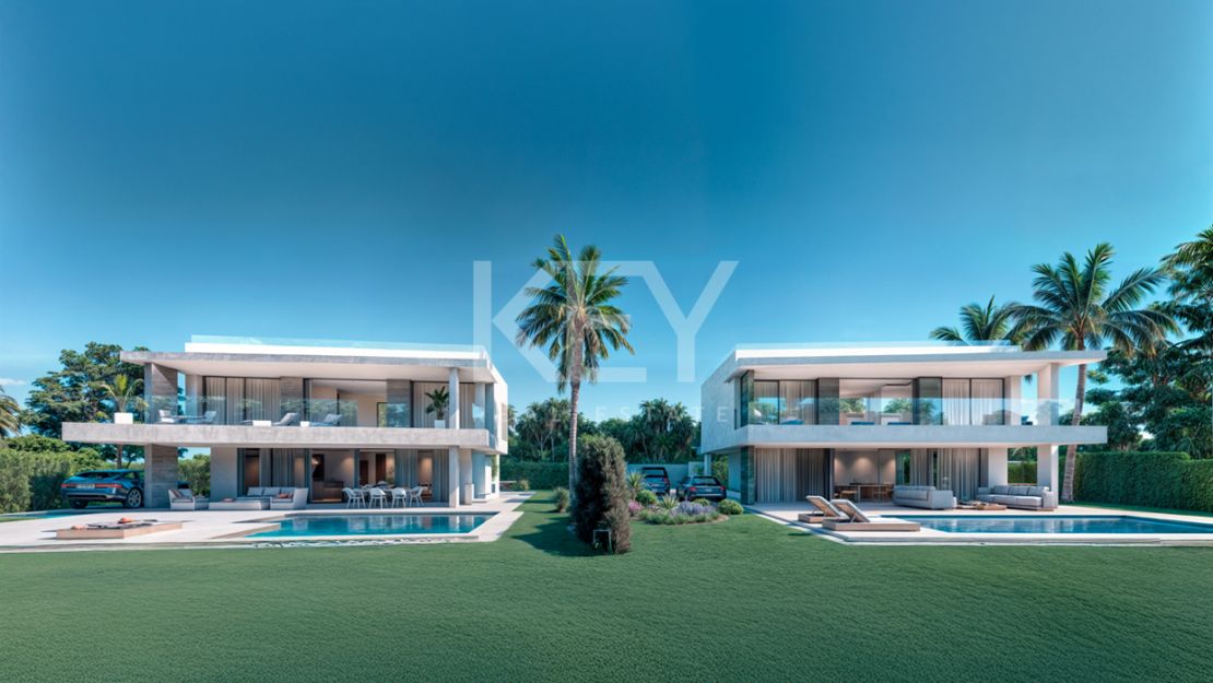 Contemporary villa with rooftop terrace and wellness amenities in Monte Biarritz, Estepona East