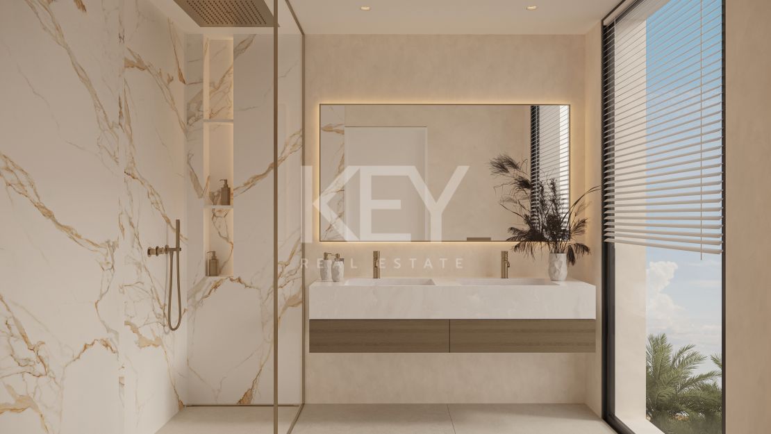 Contemporary villa with rooftop terrace and wellness amenities in Monte Biarritz, Estepona East