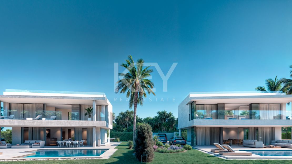 Contemporary villa with rooftop terrace and wellness amenities in Monte Biarritz, Estepona East