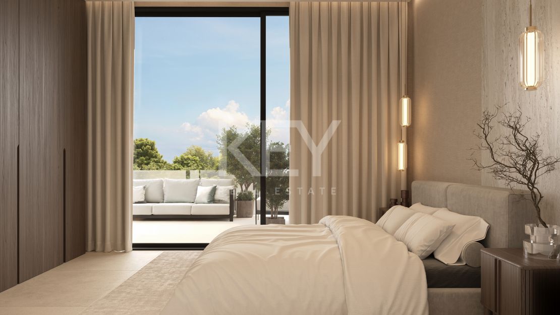 Contemporary villa with rooftop terrace and wellness amenities in Monte Biarritz, Estepona East