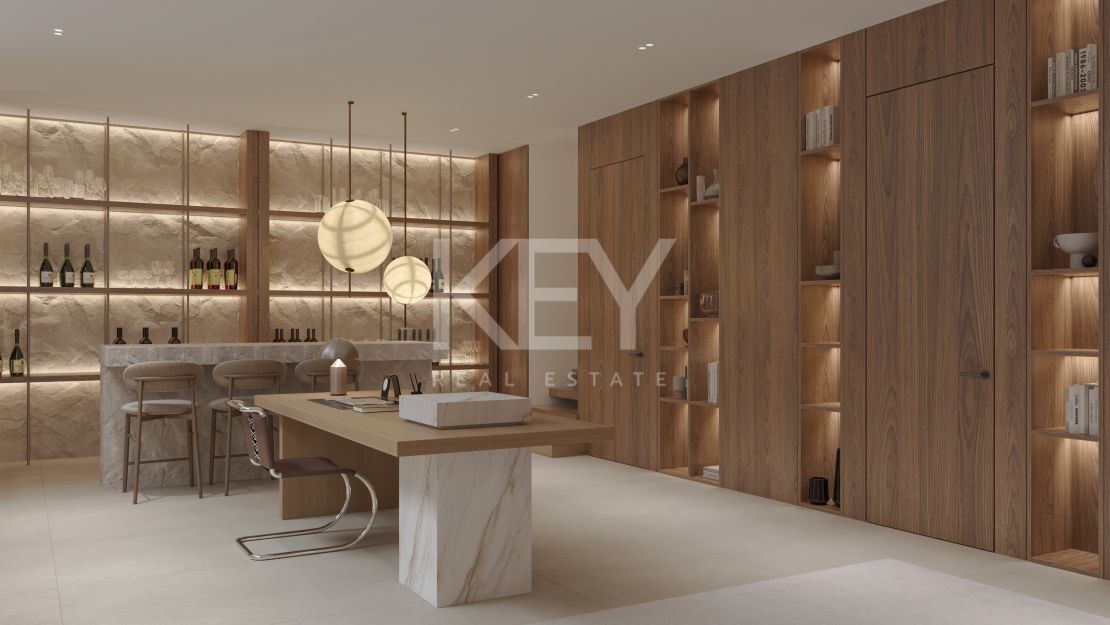 Contemporary villa with rooftop terrace and wellness amenities in Monte Biarritz, Estepona East