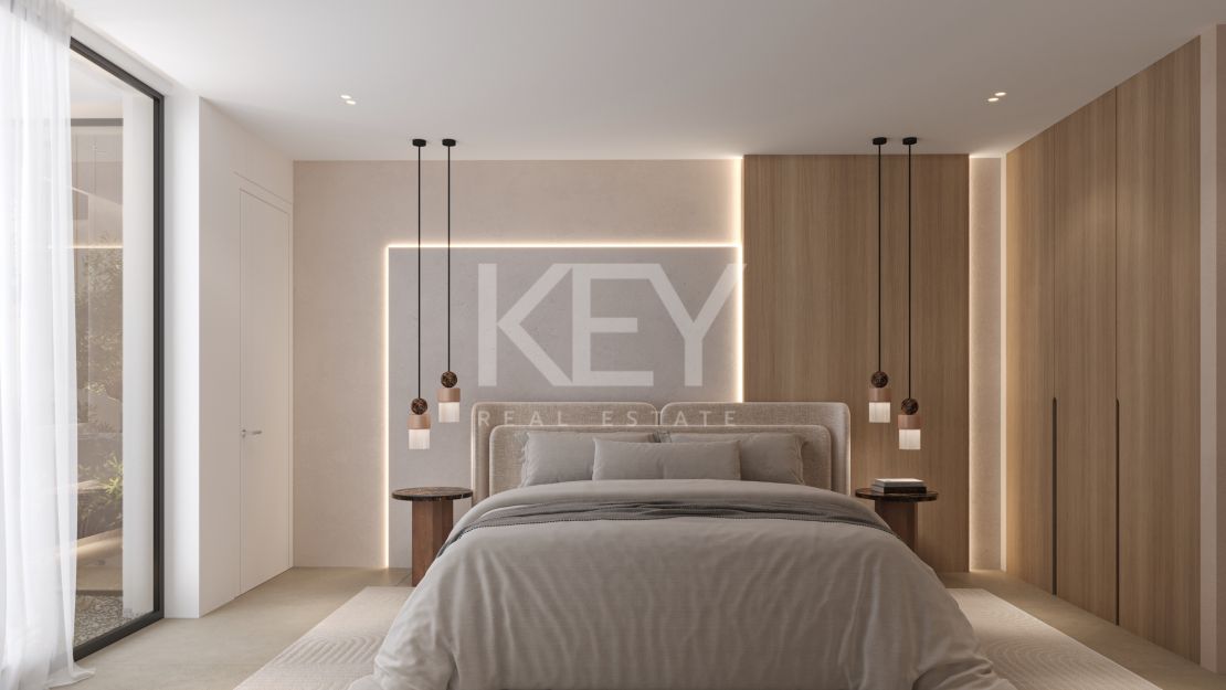 Contemporary villa with rooftop terrace and wellness amenities in Monte Biarritz, Estepona East