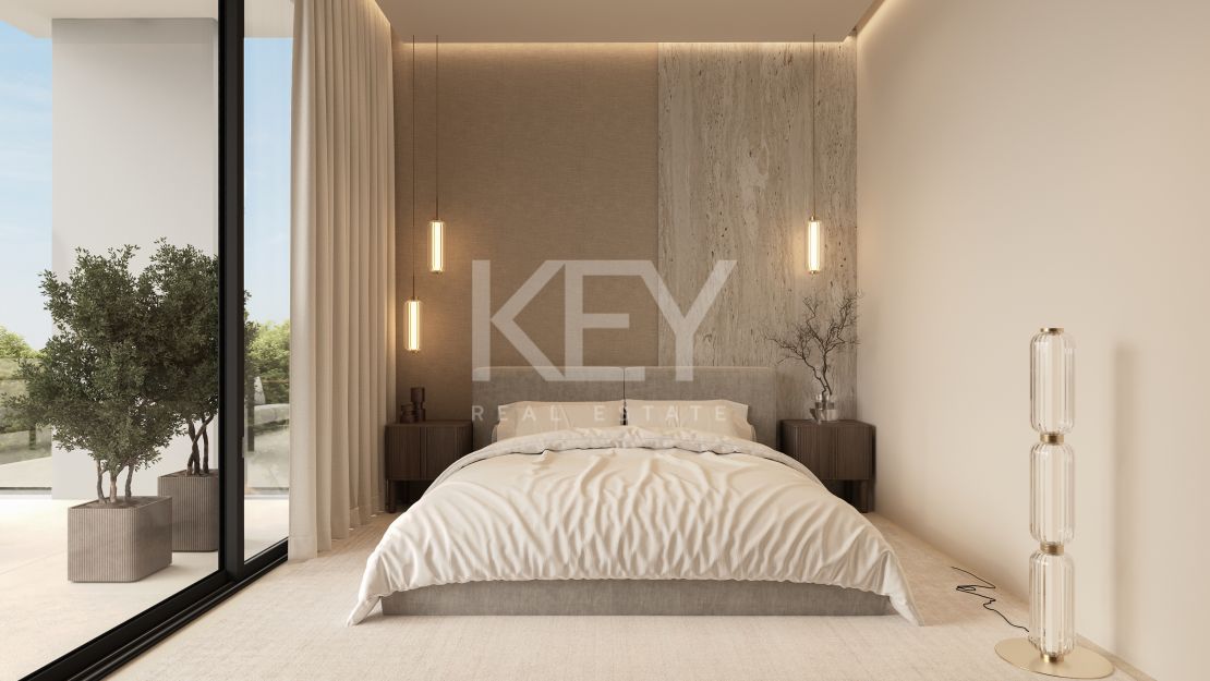 Contemporary villa with rooftop terrace and wellness amenities in Monte Biarritz, Estepona East