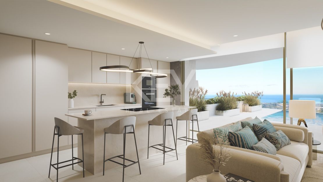 Дизайнерский пентхаус с частным бассейном на крыше и панорамными видами в Real de La Quinta, Бенахавис