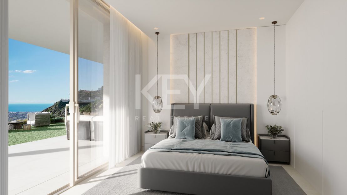 Дизайнерский пентхаус с частным бассейном на крыше и панорамными видами в Real de La Quinta, Бенахавис