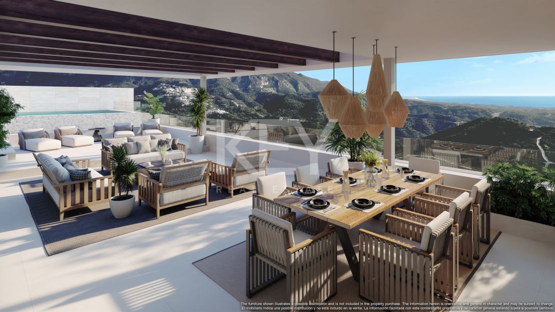 Пентхаус с частным бассейном и элегантным комфортом в Real de La Quinta, Бенахавис