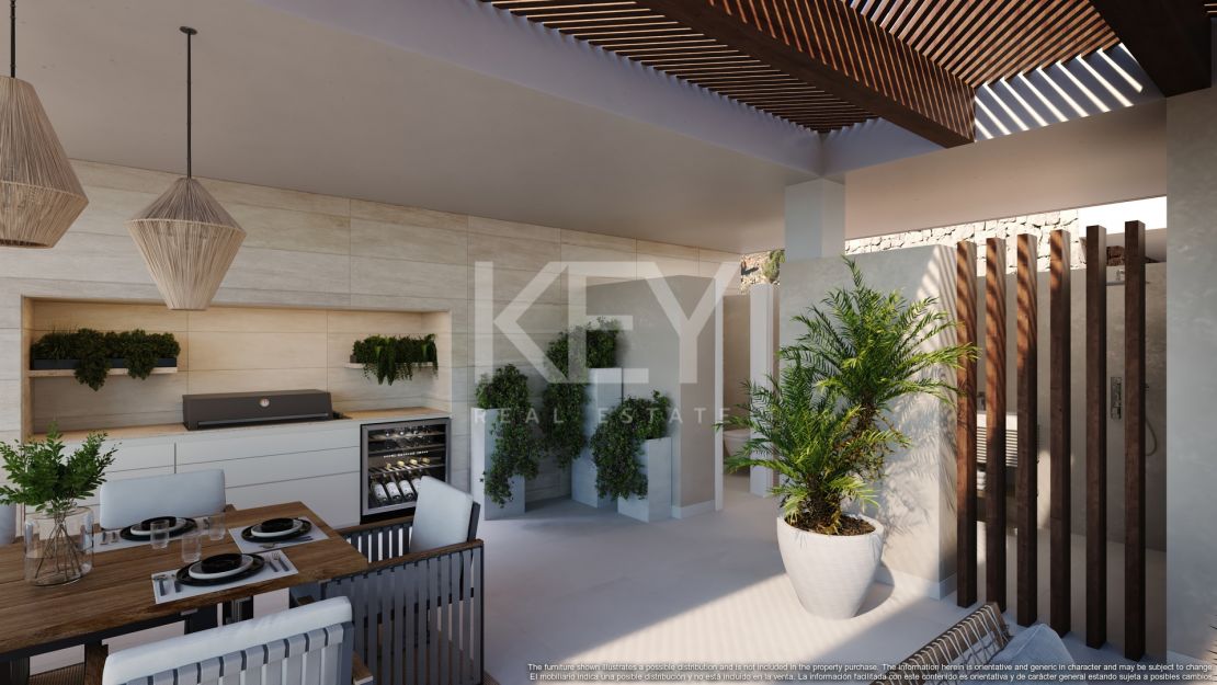 Пентхаус с частным бассейном и элегантным комфортом в Real de La Quinta, Бенахавис