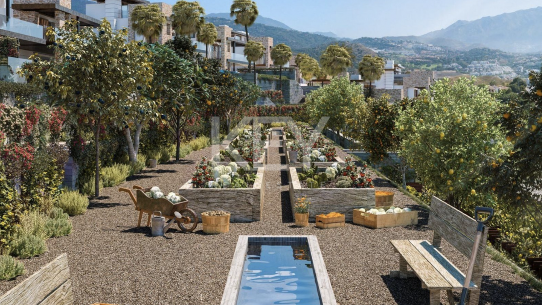 Современная вилла с панорамными видами и террасой на крыше в Бенаависе