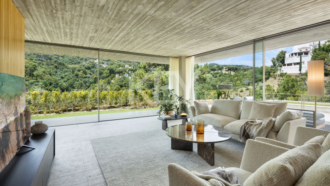 Архитектурный шедевр с видом на море и частным спа в Эль Мадроньяле, Бенахавис