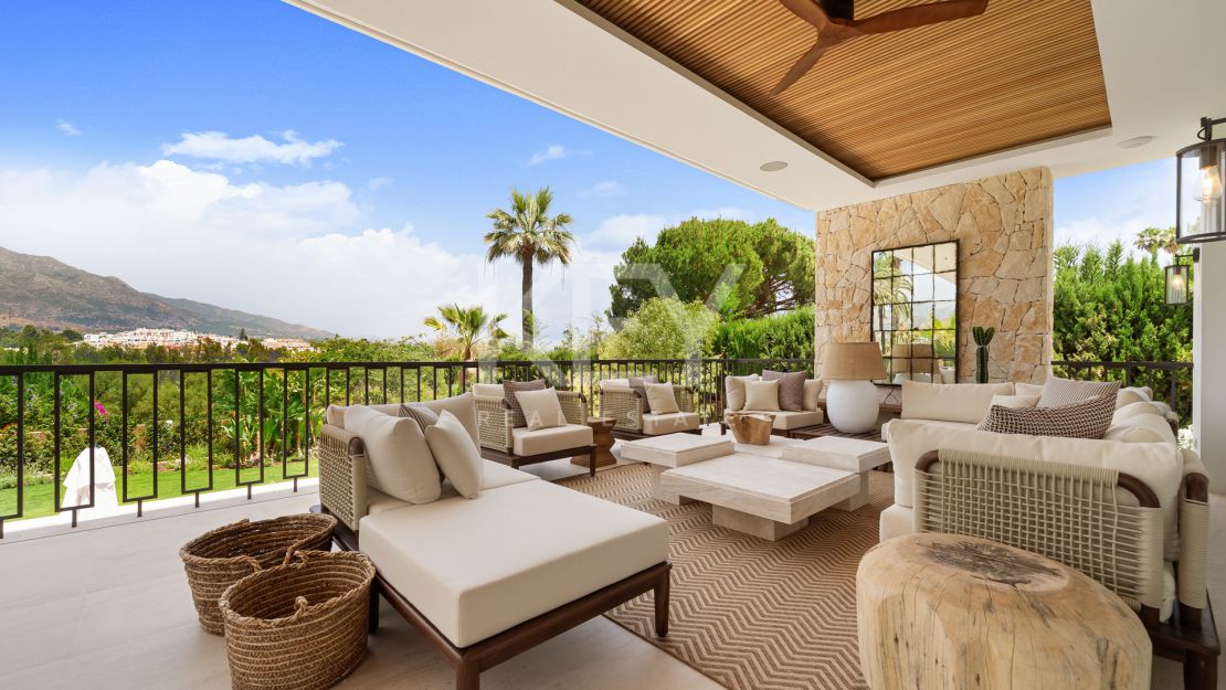 Villa de diseño con estilo mediterráneo orgánico en Nueva Andalucía, Marbella