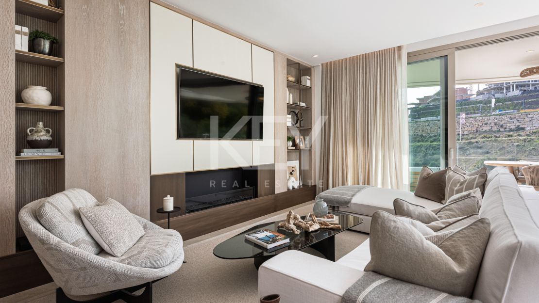 Modern ground floor apartment with panoramic views in The View Marbella, Benahavis