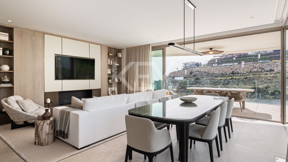 Modern ground floor apartment with panoramic views in The View Marbella, Benahavis