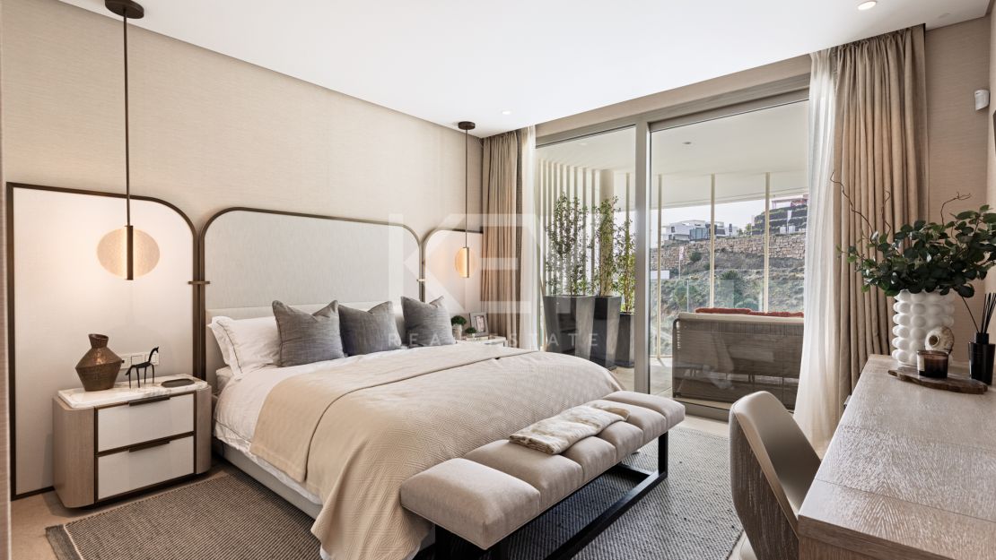 Modern ground floor apartment with panoramic views in The View Marbella, Benahavis