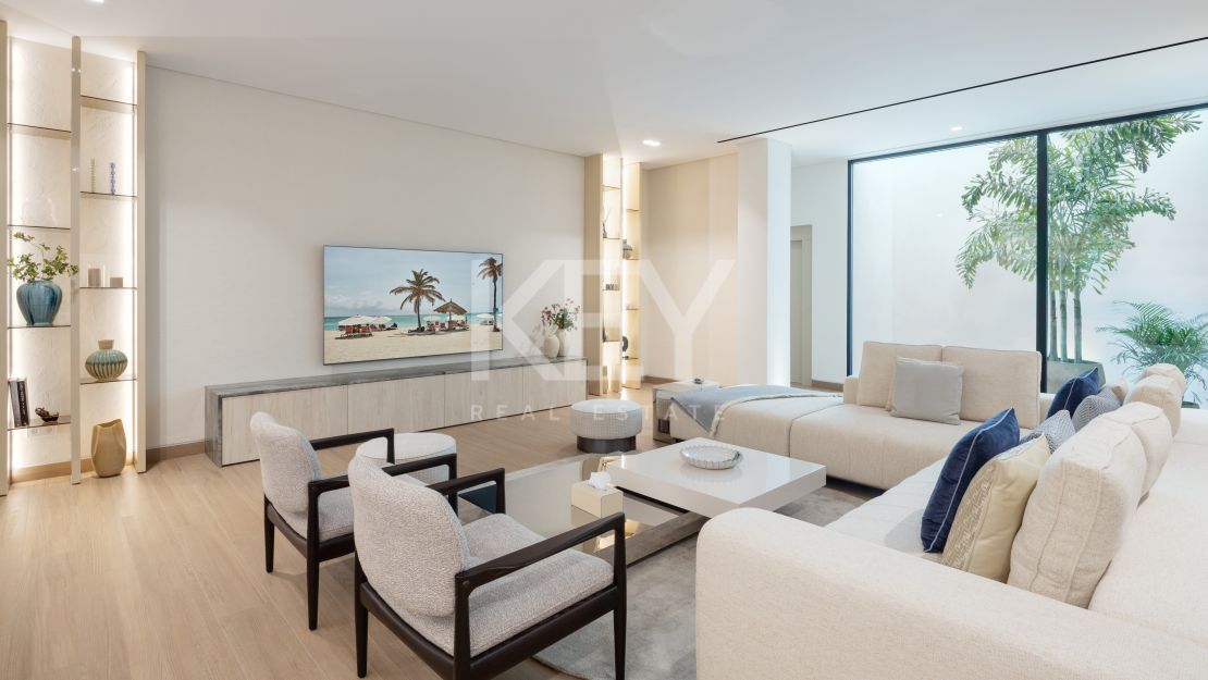 Архитектурный шедевр: вилла с СПА и видом на море в Лос Фламингос, Бенахавис