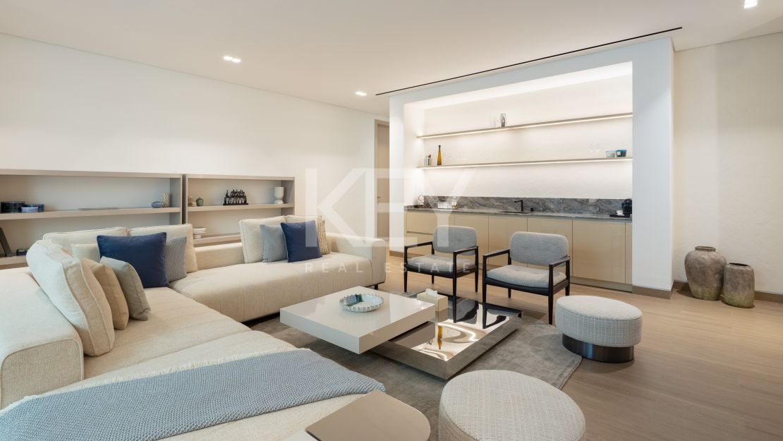 Архитектурный шедевр: вилла с СПА и видом на море в Лос Фламингос, Бенахавис