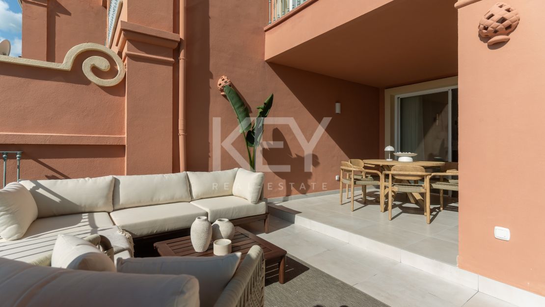 Scandinavian-inspired duplex apartment with sea views in a peaceful hilltop setting in Monte Halcones, Benahavis