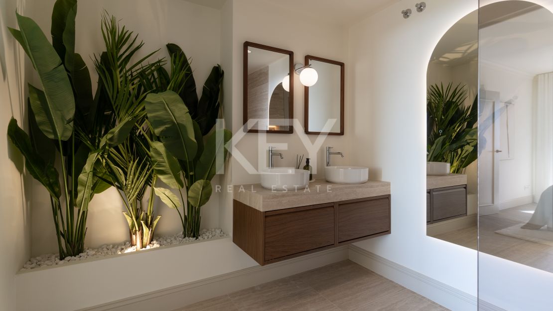 Scandinavian-inspired duplex apartment with sea views in a peaceful hilltop setting in Monte Halcones, Benahavis