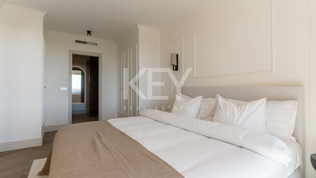 Scandinavian-inspired duplex apartment with sea views in a peaceful hilltop setting in Monte Halcones, Benahavis