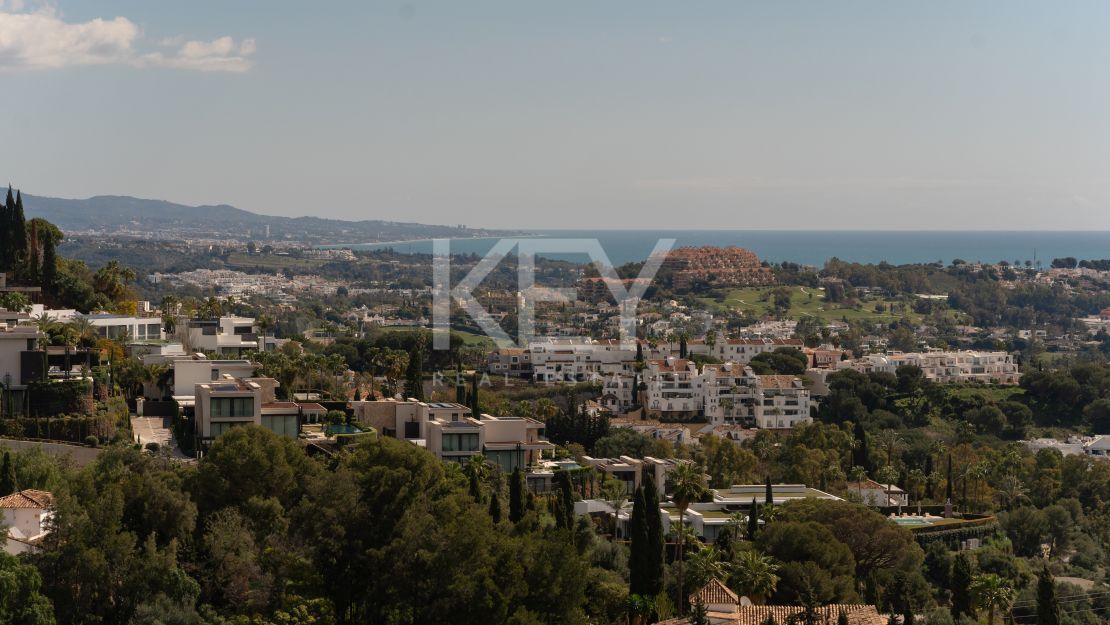 Scandinavian-inspired duplex apartment with sea views in a peaceful hilltop setting in Monte Halcones, Benahavis