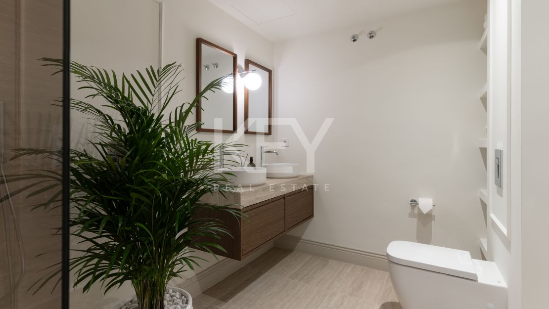 Scandinavian-inspired duplex apartment with sea views in a peaceful hilltop setting in Monte Halcones, Benahavis