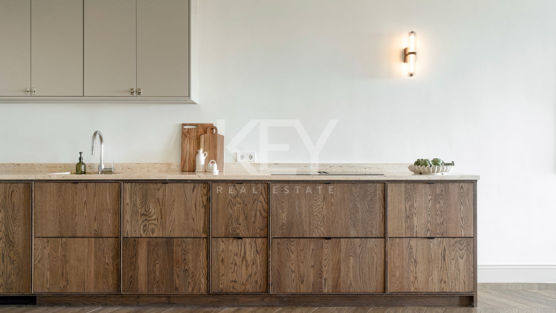 Scandinavian-inspired duplex apartment with sea views in a peaceful hilltop setting in Monte Halcones, Benahavis