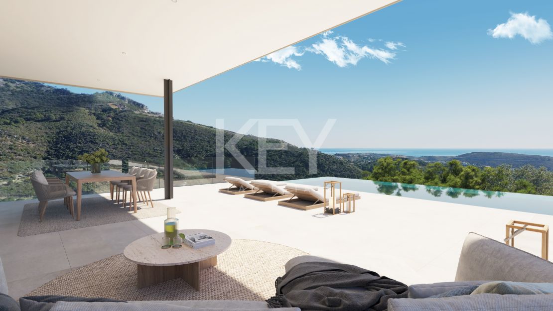 Modern eco-friendly Villa with sea views & investment potential in Monte Mayor, Benahavís