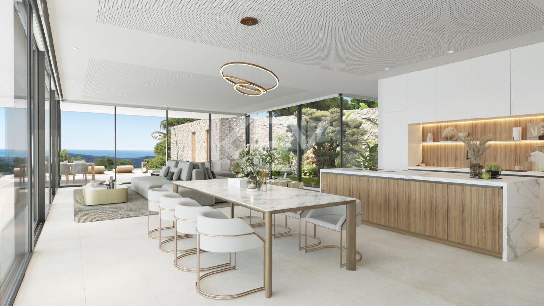 Modern eco-friendly Villa with sea views & investment potential in Monte Mayor, Benahavís