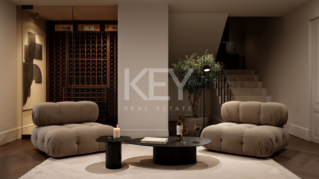 Элегантная дизайнерская вилла с видом на море и частным СПА в Нуэва Андалусия