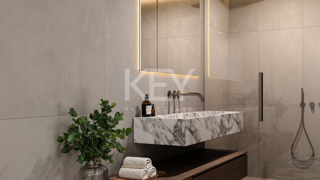 Элегантная дизайнерская вилла с видом на море и частным СПА в Нуэва Андалусия