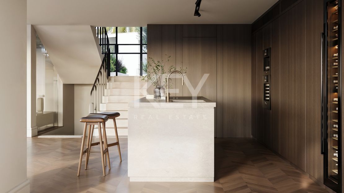 Элегантная дизайнерская вилла с видом на море и частным СПА в Нуэва Андалусия