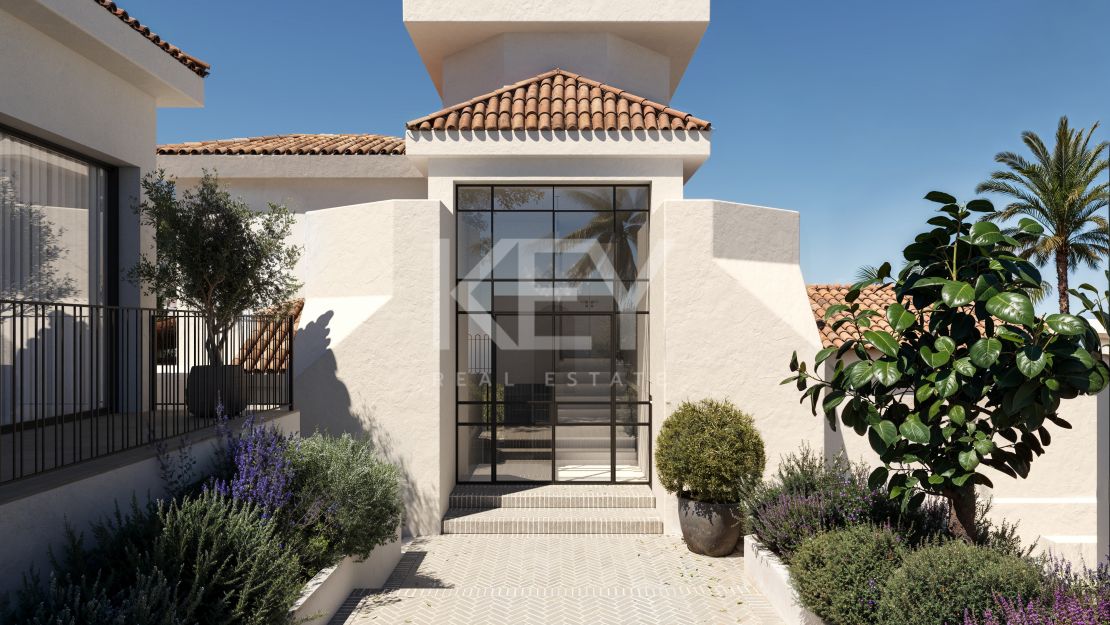 Элегантная дизайнерская вилла с видом на море и частным СПА в Нуэва Андалусия